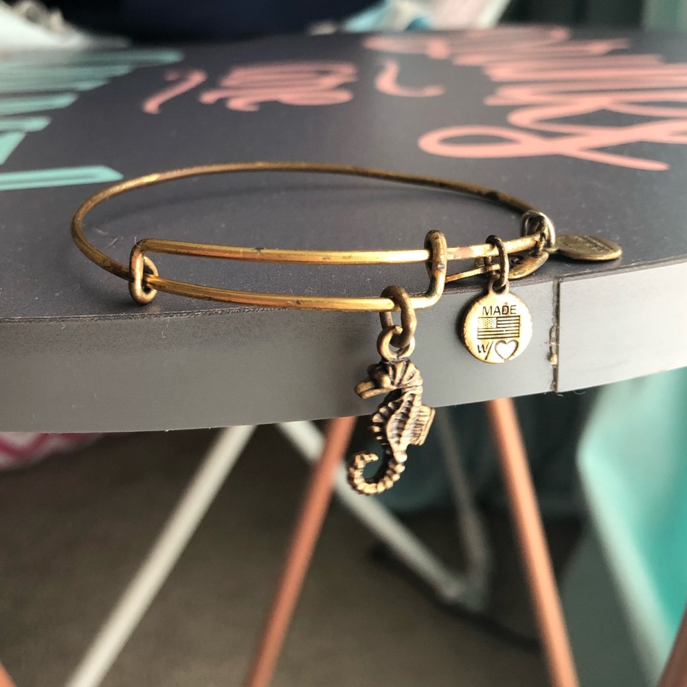 Alex and Ani Gold Seahorse Bracelet